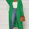 Women's Solid Color Elegant Knitted Coat Fashion Pocket
