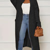 Women's Solid Color Elegant Knitted Coat Fashion Pocket