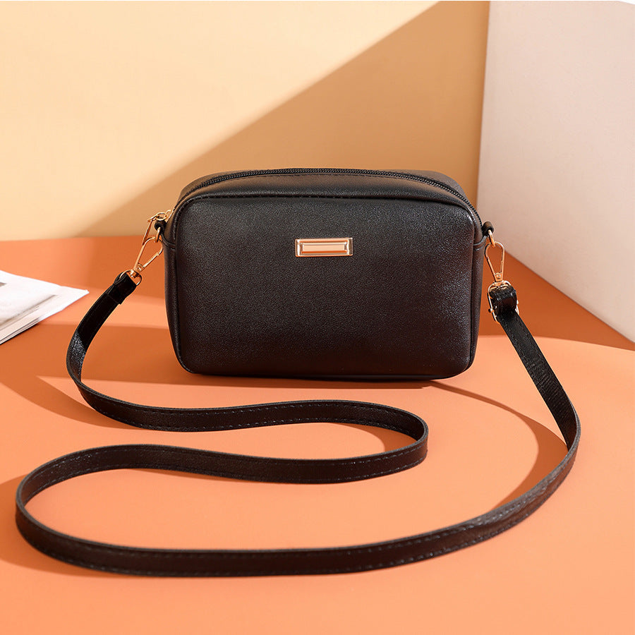 Materiale PU semplice e tinta unita per donna