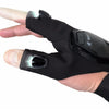 Ed night fishing with light fishing gloves outdoor fishing lighting repair equipment with dry battery glove lights