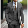 Abito Tre Pezzi da Uomo Business Casual per Sposo Matrimonio