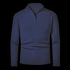 Men's Solid Color Half Zipper Sweater