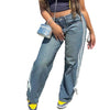 High Waist Loose All-matching Straight Design Sense Mop Pants