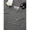 Vintage Fake Two-piece V-neck Sweater Men's Knitted Polo Shirt