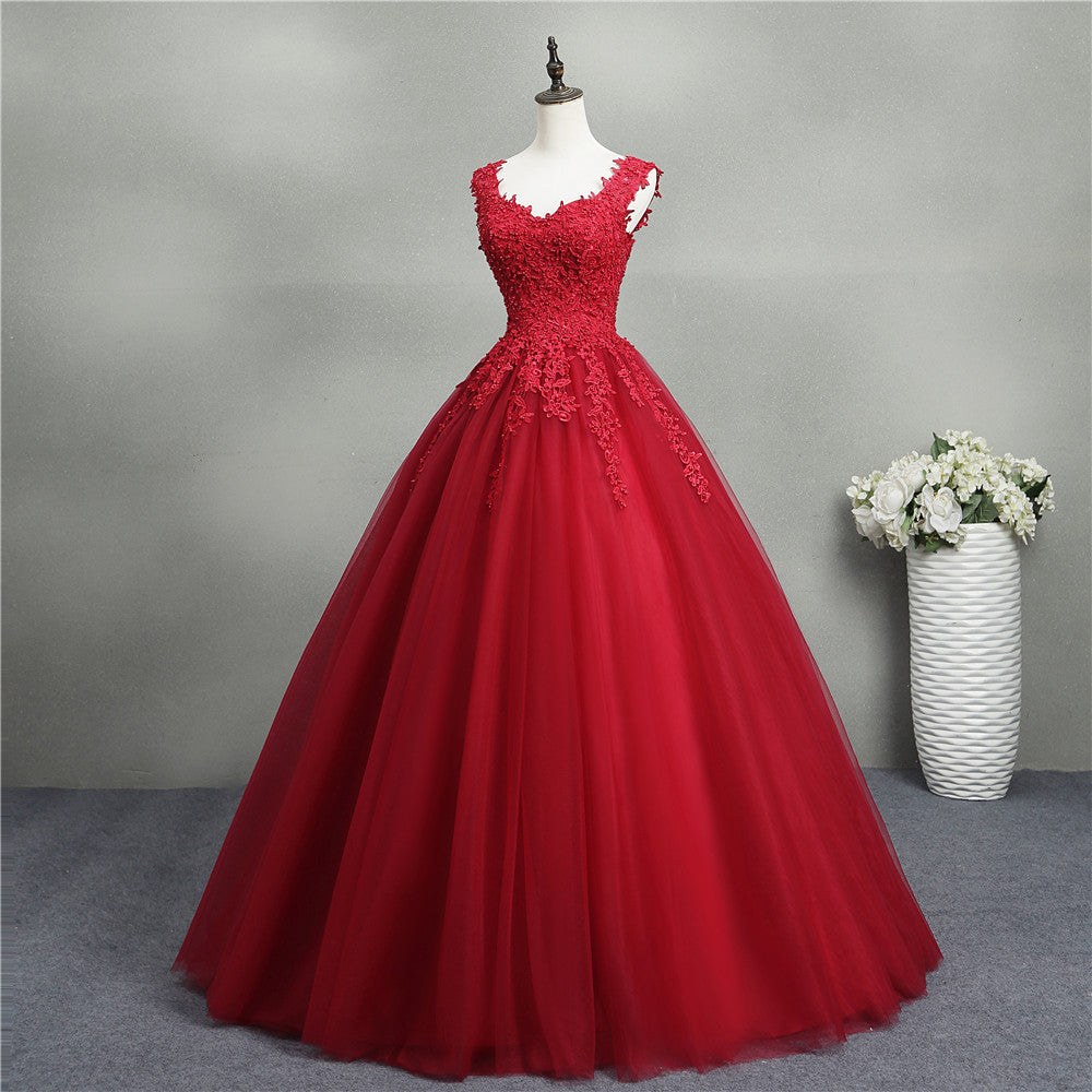 Abiti da sposa Abiti da damigella d'onore Tulle Tutu da donna con scollo a V