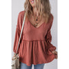 New Solid-color Chiffon Blouse For Women Casual Style