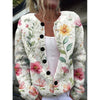 Digital Printing Cardigan Knitted Coat