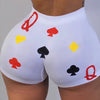 Women's Skinny Print Shorts Yoga Pants