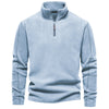 Men's Autumn And Winter New Stand Collar Half Zip Long-sleeved Sweater