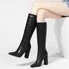 Pointed Toe Chunky Heel High Heel Autumn And Winter Women's High Boots