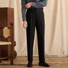 High-waisted Wool-blend Naples Straight-leg Suit Pants