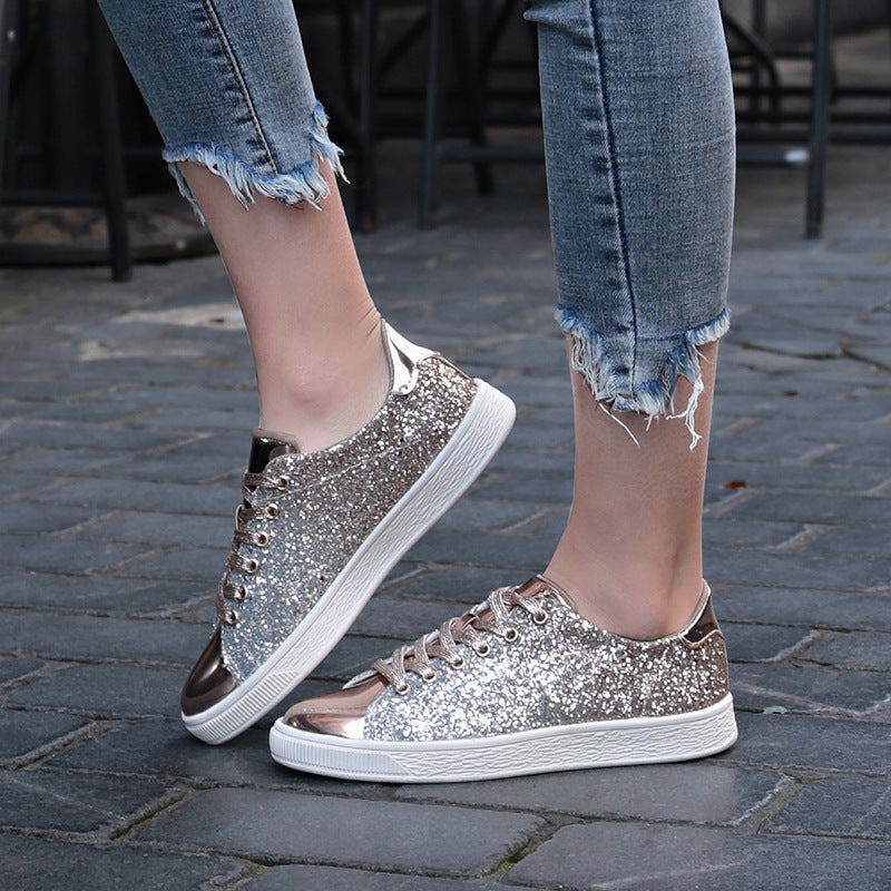 Women's Colorful Sequins Casual Low-top Shoes