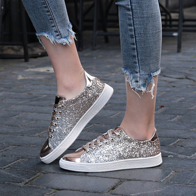 Women's Colorful Sequins Casual Low-top Shoes