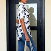 Top stampato da donna alla moda