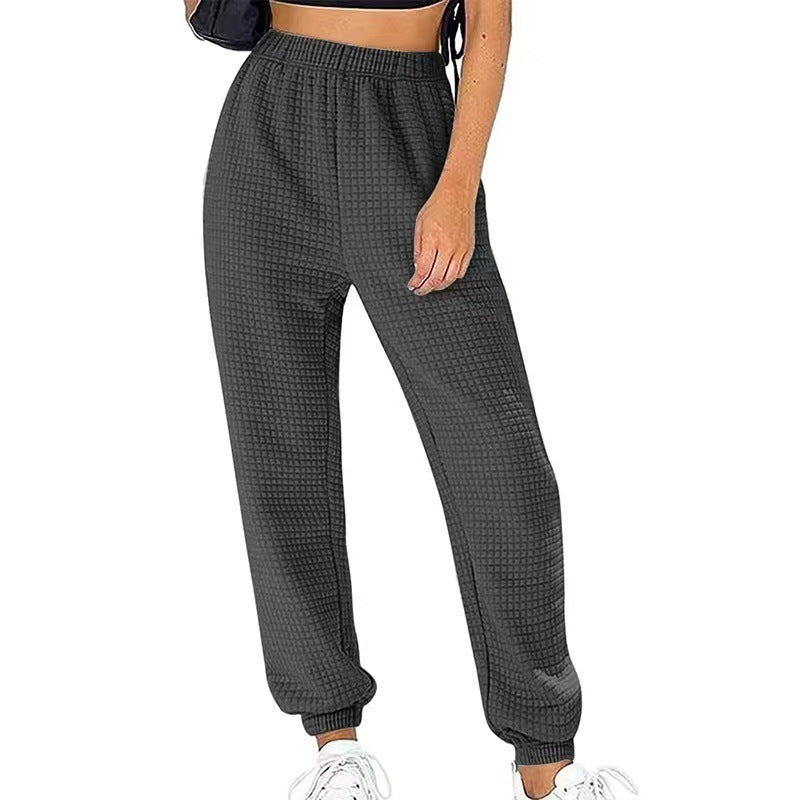 Waffle Casual Trousers For Home Sports
