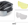 Mountain Bike Helmet And Helmet Integral Molding With LED Warning Iight Mountain Riding Equipment