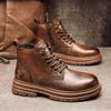 New Trendy Autumn And Winter High-top American Vintage Work Boots