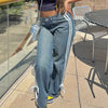 High Waist Loose All-matching Straight Design Sense Mop Pants