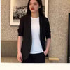 Giacca casual monopetto da uomo e donna a tinta unita, stile coreano, da lavoro, protezione solare