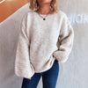 Casual Loose Knitted Round Neck Vintage Chic Sweater