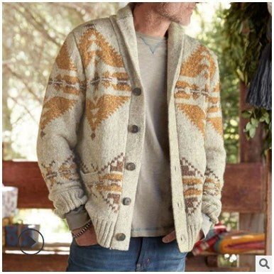 Maglione in broccato di moda europea e americana, manica lunga, taglia comoda, cappotto in maglia