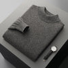Autumn And Winter New Half-collar Wool Sweater Men's Thin Pullover Bottoming Shirt