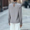 Elegant French-style Long-sleeve Blouse For Women
