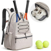 Men's And Women's Tennis Backpack Large Peak Ball Bag Can Hold 4 Rackets With Shoes Compartment