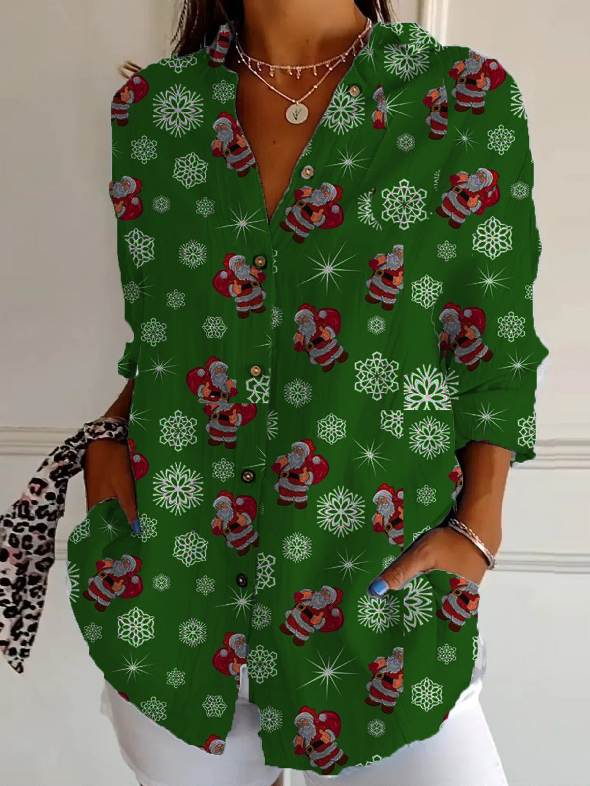 Camicetta a maniche lunghe da donna sofisticata elegante e versatile