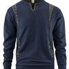 Men's Contrast Color Pullover Sweater