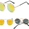 New Vintage Round Steampunk Sunglasses Flip-Up UV Protection Metal Frame Men And Women Summer Cycling Sun Glasses