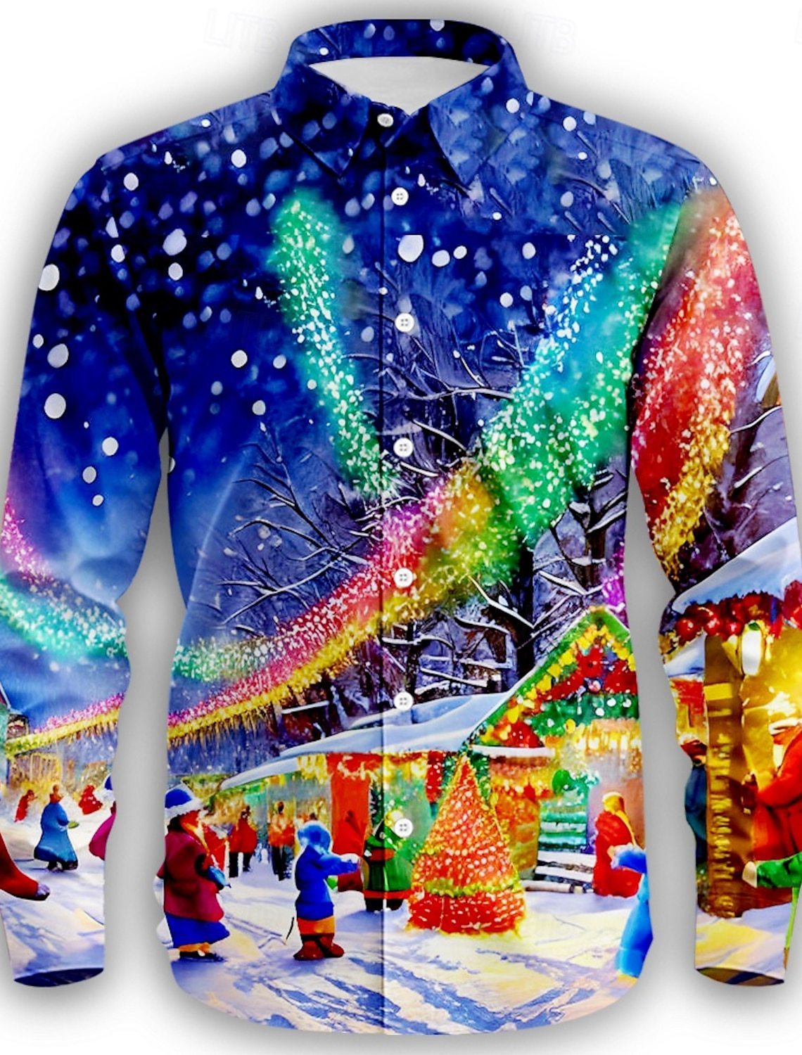 Fashion Personality 3D Digital Printing Men's Shirt