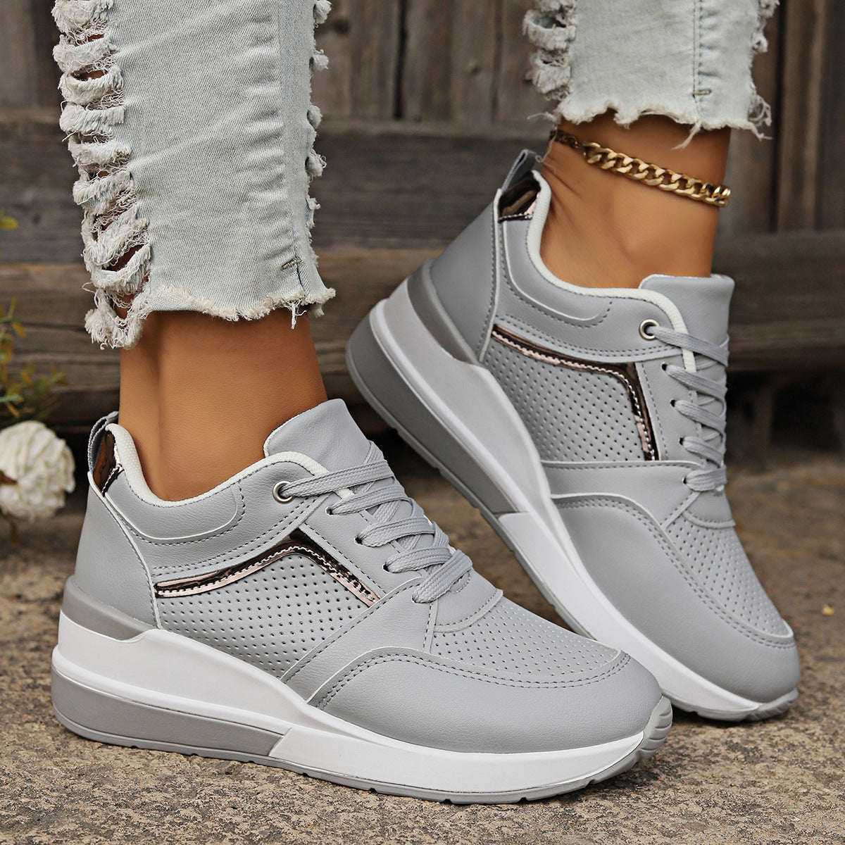 Women's Wedge Platform Sports Casual Shoes