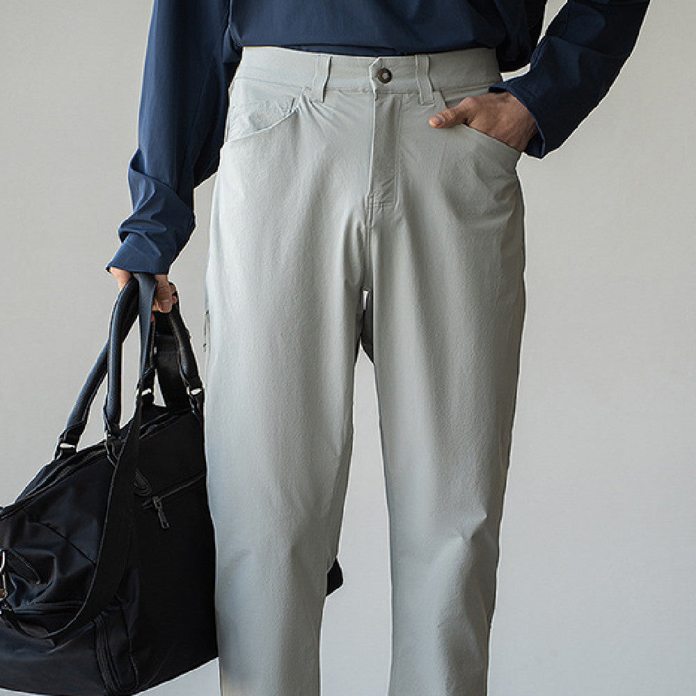 Fashion Men Quick-dry Casual Suit Pants