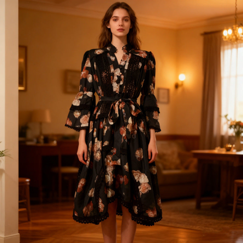 Vintage Lace Patchwork Dress