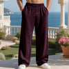 Men's Casual Jacquard Straight Simple Trousers