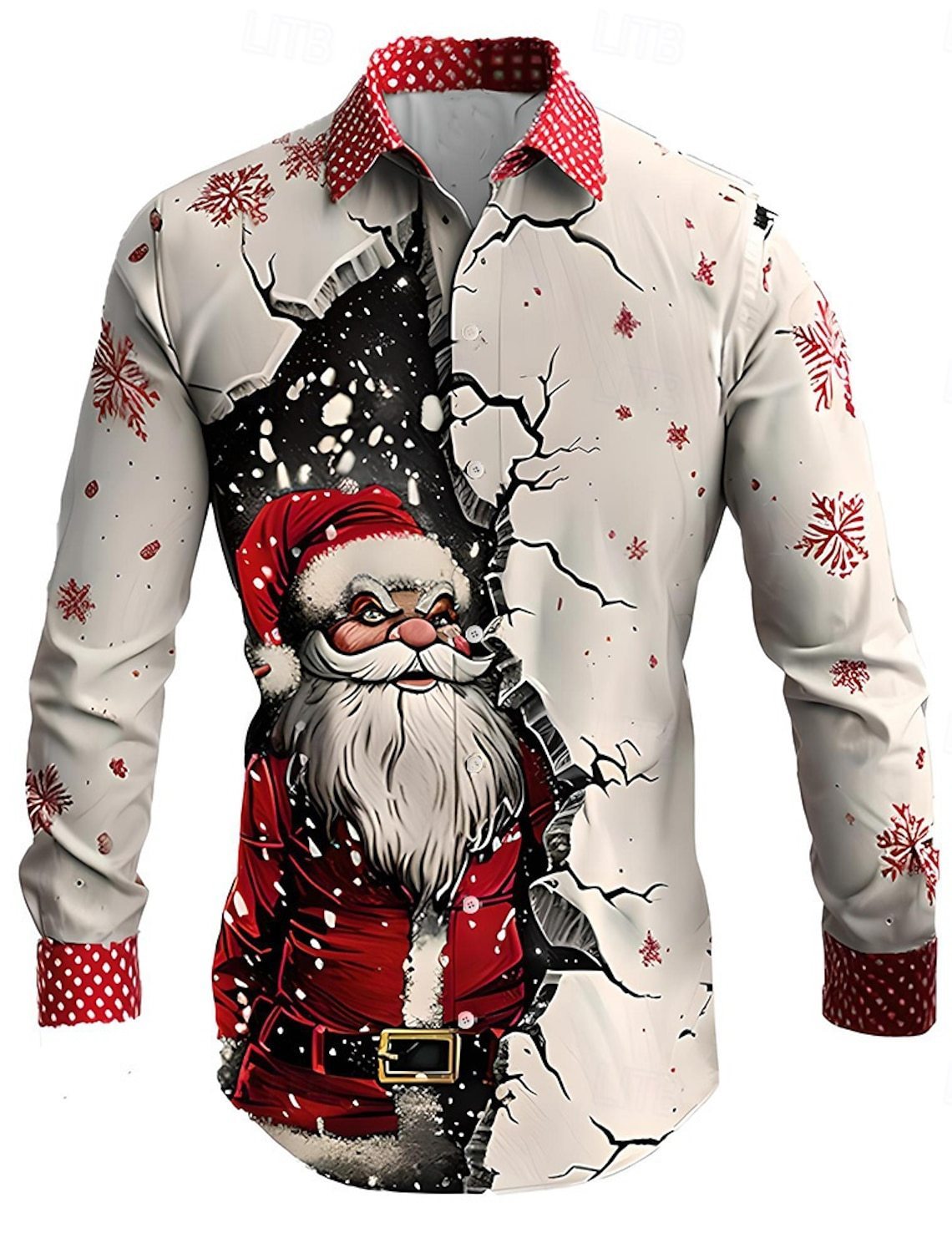 Fashion Personality 3D Digital Printing Men's Shirt