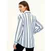 Camicia a maniche lunghe a righe, stile casual
