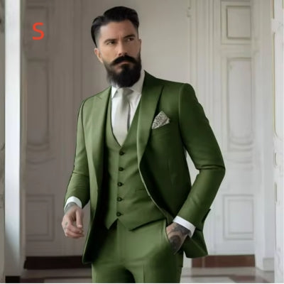 Completo da Uomo Slim Fit Tinta Unita