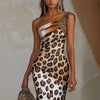 New Womens Leopard Print Dress