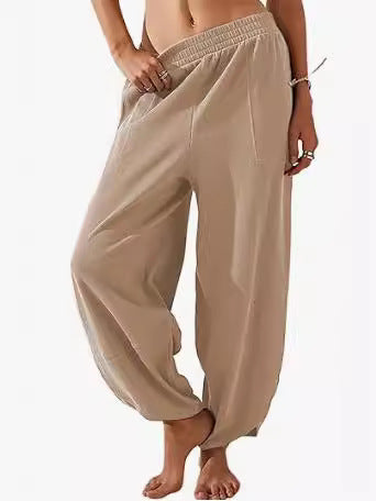 Women's Cotton And Linen Loose Wide-leg Pants Casual
