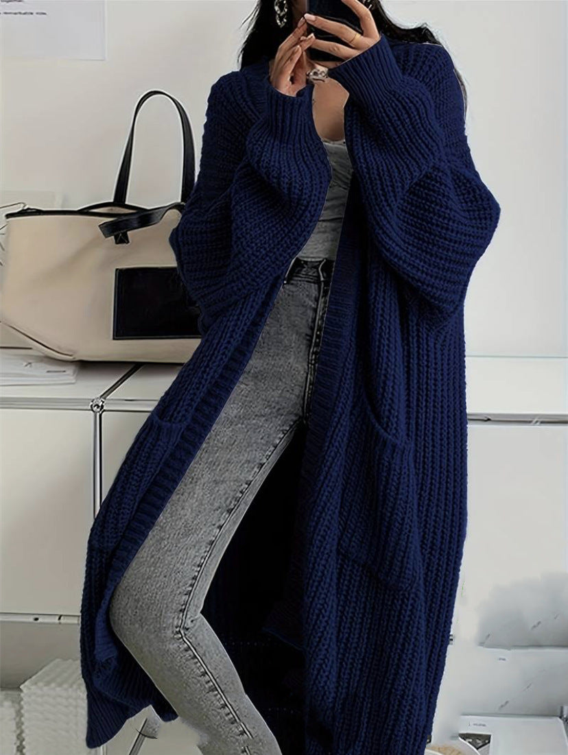 Idle Style Loose Thick Knitted Coat For Women