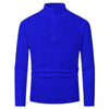 Men's Fashion Half Zipper Polo Sweater Casual Long Sleeve