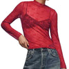 See-through Lace Top Mesh Multi-color
