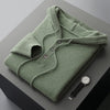 Men's American-style Warm High-grade Button Hoodie Sweater