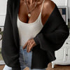 Batwing Sleeve Cardigan Solid Color Cardigan
