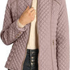 Women's Stand Collar Lightweight Quilted Padded Zip Jacket