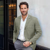 Giacca da uomo casual in cotone e lino