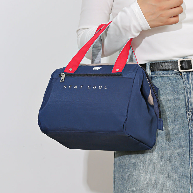 Nuova borsa cosmetica portatile spessa e di grande capacità, alla moda, giapponese