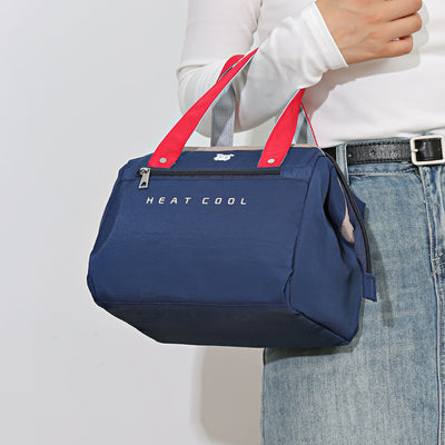 Nuova borsa cosmetica portatile spessa e di grande capacità, alla moda, giapponese